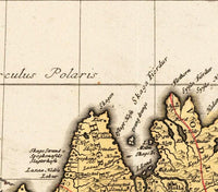 Old Vintage Map of Iceland islandia 1761 Vintage Map | Vintage Map Wall Art Print