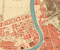 Old Map of Rome Italy 1910 Vintage Map | Vintage Map Wall Art Print