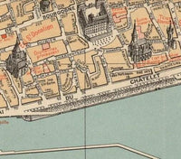 Old Map of Orleans 1912 France Vintage Map | Vintage Map Wall Art Print