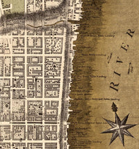 Old Map of Philadelphia 1796 Vintage Map | Vintage Map Wall Art Print