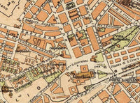 Vintage Map of Rome Roma Italy 1930 Old Map of Rome | Vintage Map Wall Art Print
