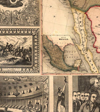 Old Map of United States of America 1849 USA Vintage Map  | Vintage Map Wall Art Print | USA Wall Art Map | Large Map Print