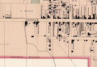 Old Map of Leesburg Virginia 1878 Vintage Map | Vintage Map Wall Art Print