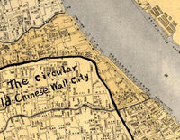 Old Map of Shanghai 1913 China Vintage Map | Vintage Map Wall Art Print