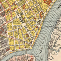 Vintage Map of Saigon Ho Chi Minh City Vietnam  | Vintage Map Wall Art Print