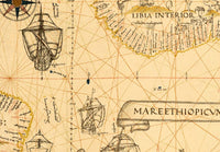 Old Map of the World 1529 Old Map of the World Vintage Map | World Map Gift World Map Print | Vintage World Map | World Map Wall Art