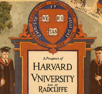 Old Map of Harvard University 1935  Prospect Map Vintage Map Harvard | Vintage Map Wall Art Print