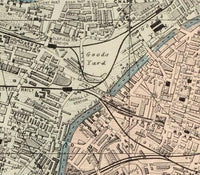 Old Map of Manchester UK 1880 Vintage Map | Vintage Map Wall Art Print