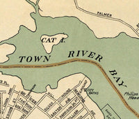Old Map of Quincy 1908 Massachusetts Vintage Map  | Vintage Map Wall Art Print