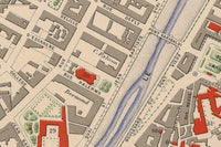 Old Map of Nice France 1882 Vintage Map  | Vintage Map Wall Art Print