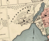 Old Map of Charlottetown Canada 1880 Vintage Map | Vintage Map Wall Art Print