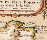 Vintage Map of Taiwan 1763  | Vintage Map Wall Art Print