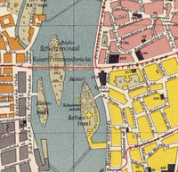 Old Map of Prague 1910 Czech Republic Vintage Map | Vintage Map Wall Art Print