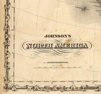 Old Map of United States of America, North America 1860  | Vintage Map Wall Art Print