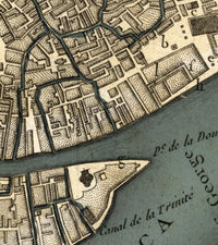 Old Map of Venice Italy 1764 Vintage Map | Vintage Map Wall Art Print