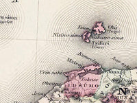 Old Map of Japan 1855 Vintage Map of Japan | Vintage Map Wall Art Print