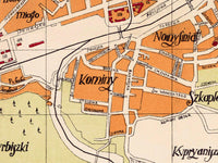 Old Map of Vilnius Lithuania 1930 Vintage Map  | Vintage Map Wall Art Print