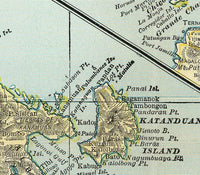 Old Map of Philippine Islands Philippines 1898  | Vintage Map Wall Art Print