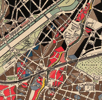 Old Map of Munich Munchen Munster Germany Deutshland 1900 Vintage Map | Vintage Map Wall Art Print | Large Map Print