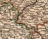 Old Map of Poland 1820 Vintage Map | Vintage Map Wall Art Print