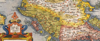 Old Map of Greece 1572 Vintage Map Greece Old Map | Vintage Map Wall Art Print
