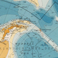 Old Map of Antarctica 1929 Vintage Map of Antarctica | World Map Gift World Map Print | Vintage World Map | World Map Wall Art