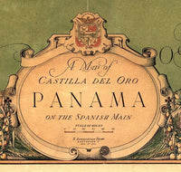 Old Map of Panama Canal Zone 1930 Vintage Map Panama | Vintage Map Wall Art Print