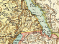 Old Map of Congo Africa 1910 Vintage Map  | Vintage Map Wall Art Print