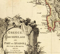 Old Map of Greece 1791 Vintage map  | Vintage Map Wall Art Print