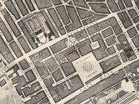 Old Map of London 1746 John Rocque Vintage Map of London | Vintage Map Wall Art Print