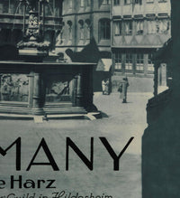 Vintage Poster of Germany, Travel Poster Tourism 1930-40  | Vintage Map Wall Art Print | Large Poster Print | Home Decor Wall Art