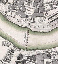 Old Map of Dresden Germany 1833 Vintage Map | Vintage Map Wall Art Print