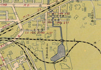Old Map of Taichung Taiwan Vintage Map | Vintage Map Wall Art Print