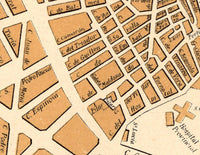 Old Map of Valencia 1905 Spain Vintage Map Valencia | Vintage Map Wall Art Print