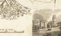 Old Map of Stockport Manchester 1824 Vintage Map | Vintage Map Wall Art Print