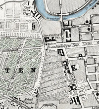 Old Map of Berlin, Germany 1860 Antique Vintage Map | Vintage Map Wall Art Print
