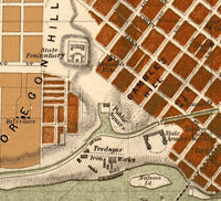 Old Map of Richmond Virginia 1853 Vintage Map | Vintage Map Wall Art Print