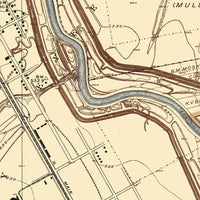 Old Map of Fort Worth Texas 1915 Vintage Map | Vintage Map Wall Art Print