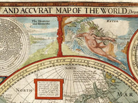 Old Map of The World  1627 Old Map  | World Map Gift World Map Print | Vintage World Map | World Map Wall Art | Large Map Print