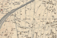 Old Map of Nice France 1882 Vintage Map  | Vintage Map Wall Art Print