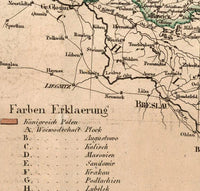 Old Map of Poland 1820 Vintage Map | Vintage Map Wall Art Print