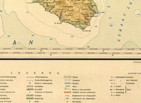 Old Map of Bali Indonesia 1935 Vintage Map | Vintage Map Wall Art Print