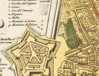 Old Map of Florence Firenze 1731 Vintage Map of Florence  | Vintage Map Wall Art Print