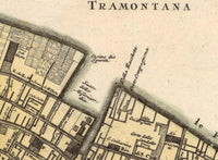 Old Map of Venice 1729 Vintage Map  | Vintage Map Wall Art Print