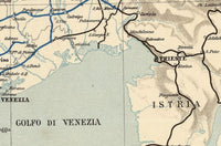 Old Map of Italy 1891 Italia Vintage Map | Vintage Map Wall Art Print