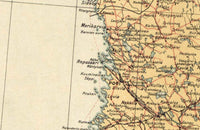 Old Map of Finland 1930 Vintage Map of Finland | Vintage Map Wall Art Print