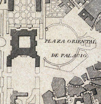 Old Map of Madrid  Spain Espana 1844 Vintage Map | Vintage Map Wall Art Print