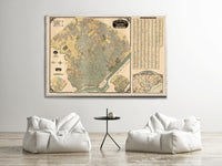 Old map of Buenos Aires Argentina 1920 Vintage Map of Buenos Aires | Vintage Map Wall Art Print