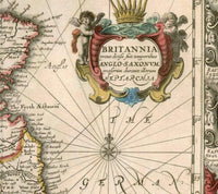 Old Map of United Kingdom Great Britain 1642 Antique British Isles Map | Vintage Map Wall Art Print  | | Large Map Print