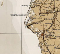 Old Map of Taiwan Vintage Map of Taiwan | Vintage Map Wall Art Print